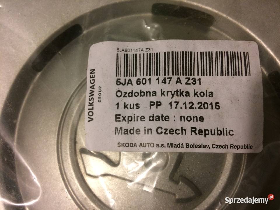 Kołpak 14 oryginał SKODA RAPID 5JA 601 147 A dolnośląskie Wrocław