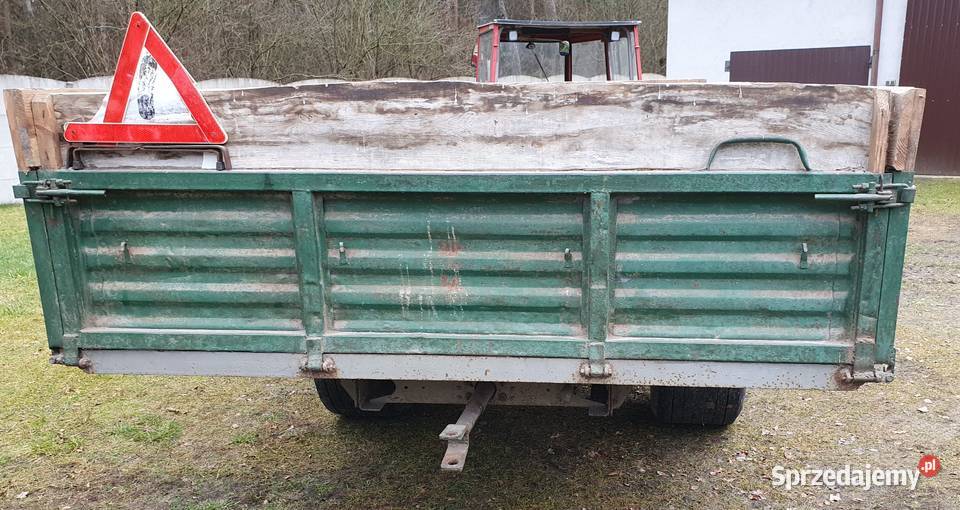 Przyczepa jednoosiowa sztywna star nie wywrotka łódzkie Nowa Brzeźnica
