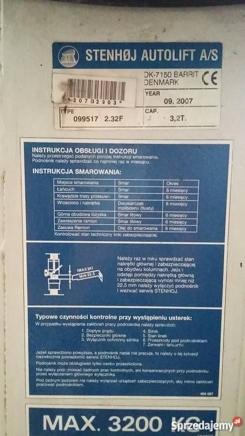 Sprzedam podnosnik Stenhoj 32 T Żychlin
