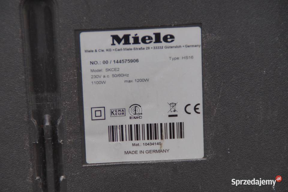 Miele Blizzard CX1 CatDog odkurzacz Bezworkowy Pabianice