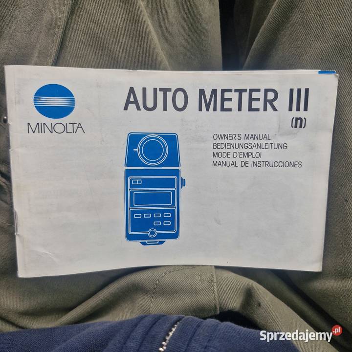 MINOLTA AUTO METER III Światłomierz Błyskowy Polanów