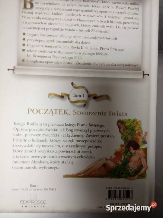 Biblia rodzinna stworzenie świata książki Warszawa