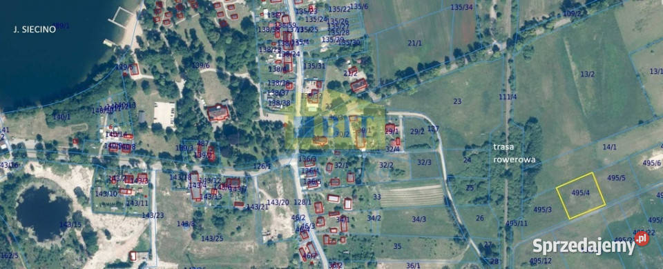 Działka 3031 m2 w Cieszynie zachodniopomorskie Cieszyno