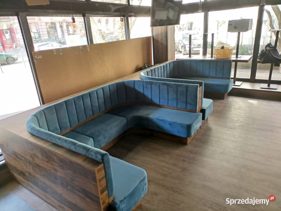 Meble do restauracji loże tapicerowane sofy do śląskie Częstochowa sprzedam