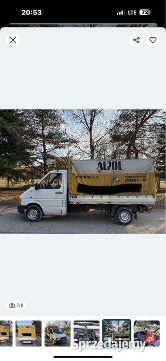 Vw Crafter 25 Tdi 109 Koni Plandeka Burty Napęd tylna oś Kielce