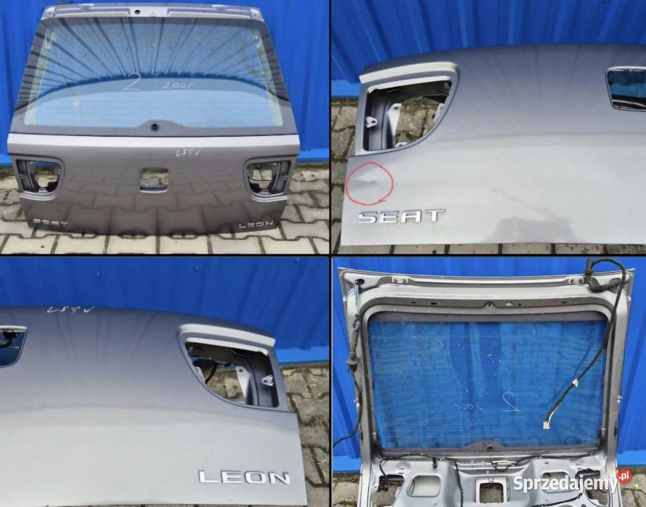 GOŁA KLAPA BAGAŻNIKA Z SZYBĄ SEAT LEON I 1 L57U osobowe Działoszyce sprzedam