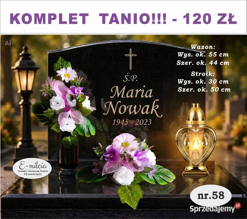 KOMPLET Stroików na Pomnik Cmentarz TANIO Pozostałe
