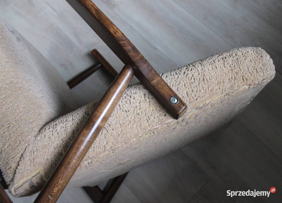 Fotel LISEK typ 300190 Midcentury modern PRL Gliwice