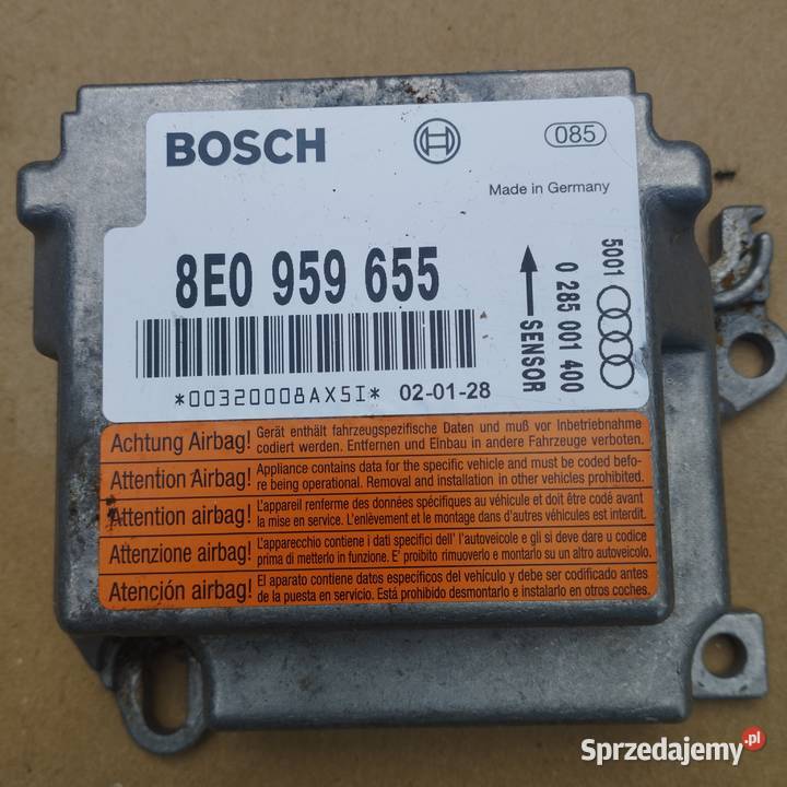 Sterownik airbag audi a4b6 8e0959655 manualna A4 Serpelice