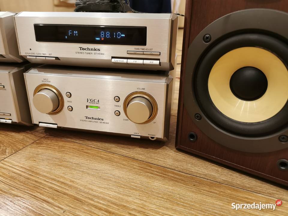 Technics SEHD350 mini wieża pilot kolumny śląskie Ruda Śląska