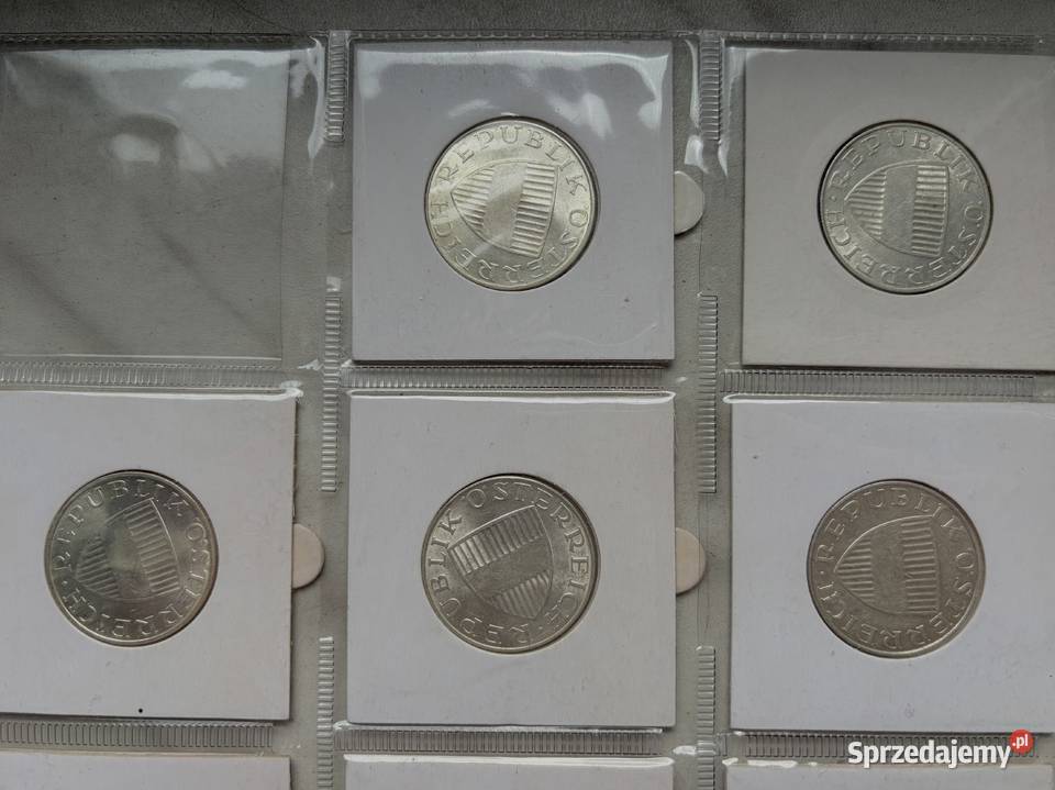 Zestaw 11 sztuk 10 szylingów Ag 1957 1973 r Numizmatyka Gliwice