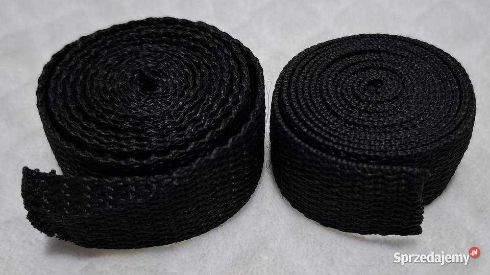 Paski pas parciany czarny taśma 115x24 2 Czeladź