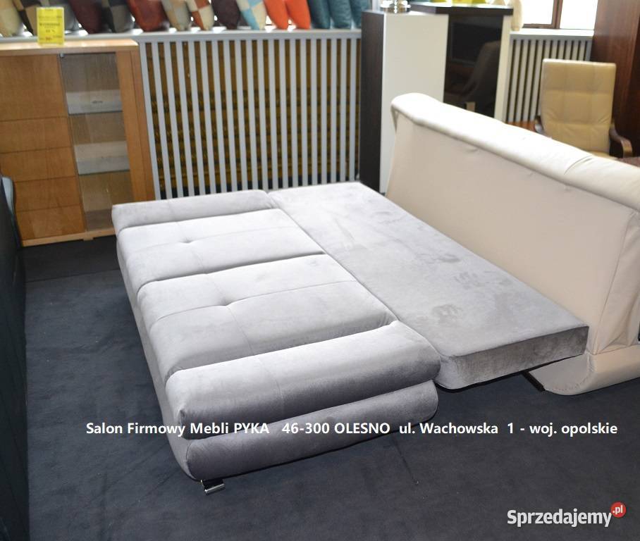 Nowa Kanapa 200 DAX z Funkcją Spania 140x200 zamsz śląskie Tarnowskie Góry