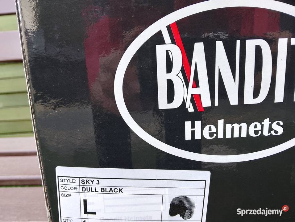 Kask Otwarty Jet Bandit SKY III Dull Black L z Bartoszyce