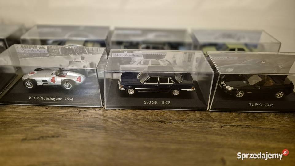 Modele aut Mercedes skala 143 Modelarstwo Lublin sprzedam