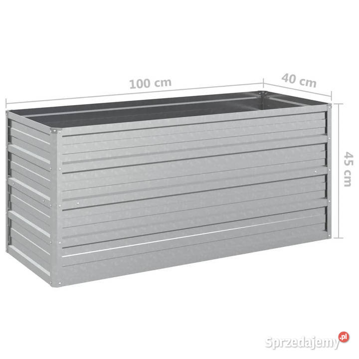 Donica do podwyższonej rabaty 100x40x45 stal