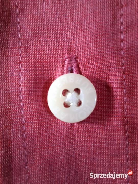 Koszula Thomas Burberry vintage arbuzowy kolor Odzież codzienna Zielona Góra