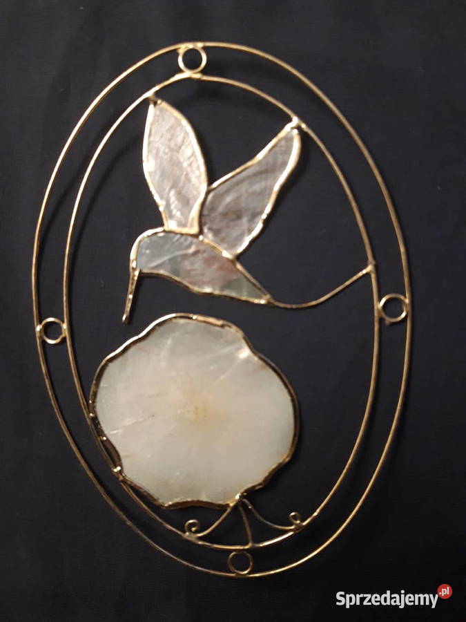 zawieszka witrażowa na szybę masa perłowa