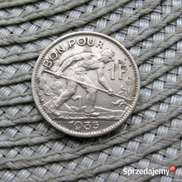 Luksemburg 1 Frank 1935r Kalisz