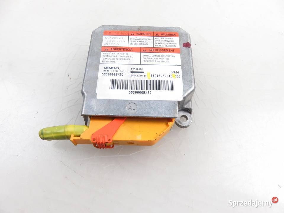 MODUŁ AIRBAG SUZUKI LIANA 3891059J40 Układ elektryczny, zapłon