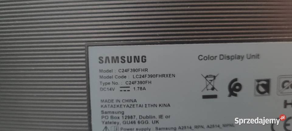 Monitor samsung Stopnica