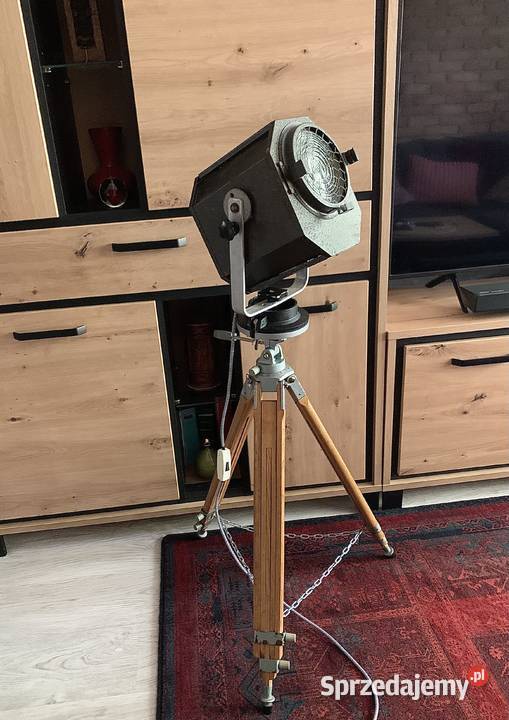 Lampa teatralna PRL Vintage loft stojaca wielkopolskie Poznań sprzedam