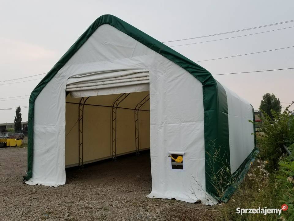 Hala namiotowa z dwuspadowym dachem 61x976m PVC Wrocław