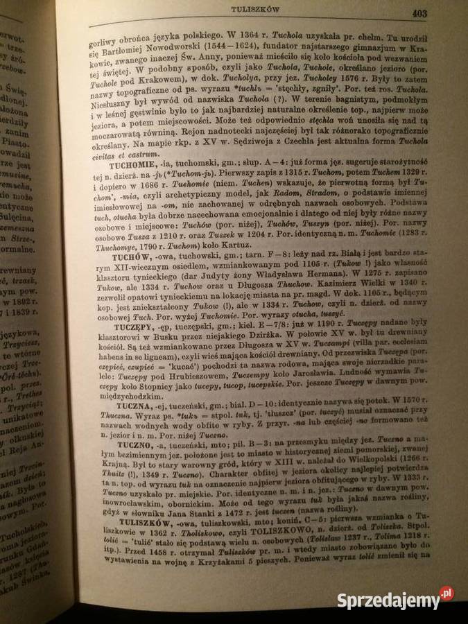 2759 Słownik Etymologiczny Miast I Gmin PRL Antykwariat Szczecin