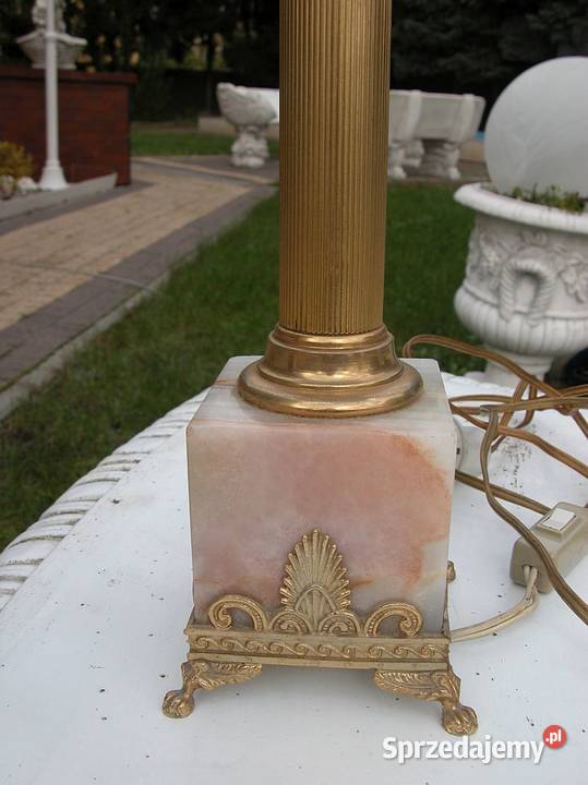 stara lampka lampa z kamienną nogą i okucia Gorzów Wielkopolski sprzedam