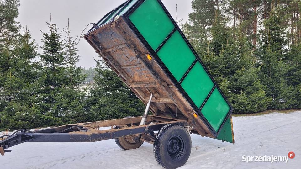 Przyczepa jednoosiowa wywrotka Przyczepy rolnicze sprzedam