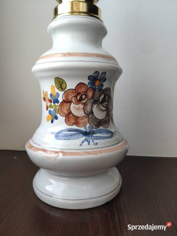 Stara francuska porcelanowa lampa naftowa 331 Kraków sprzedam