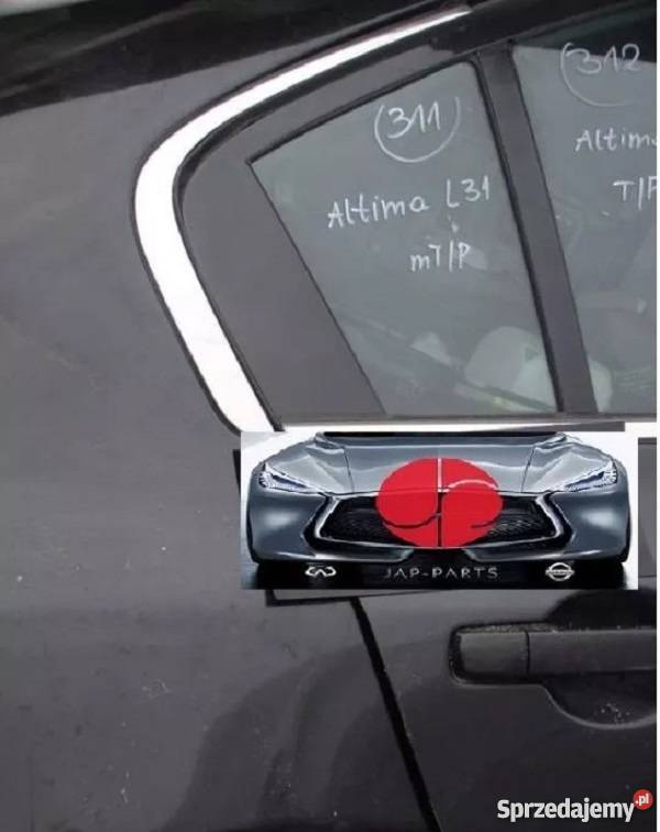 NISSAN ALTIMA L32 SZYBA MAŁA BOCZNA DRZWI TYŁ RL