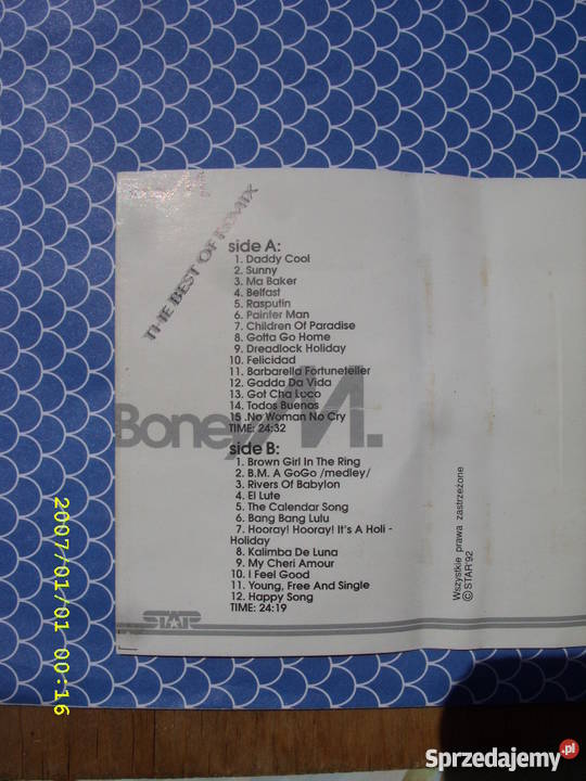Kaseta BONEY M THE BEST OF REMIX STAR sprzedam