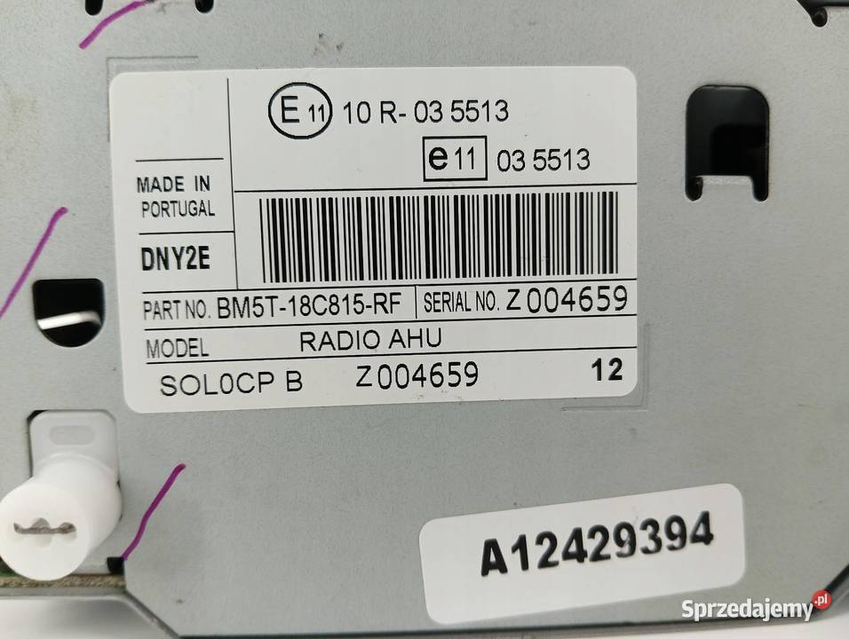 RADIO BM5T18C815RF Ford Focus Mk3 20102019 świętokrzyskie