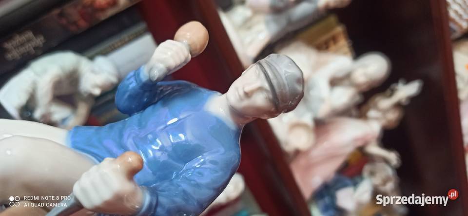 Figurka stolarza Ręcznie malowana Sygnatura Gdańsk