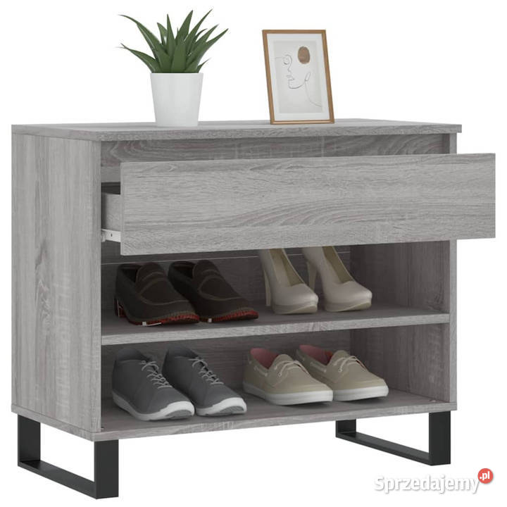 Szafka na buty szary dąb sonoma 70x36x60 mazowieckie Warszawa
