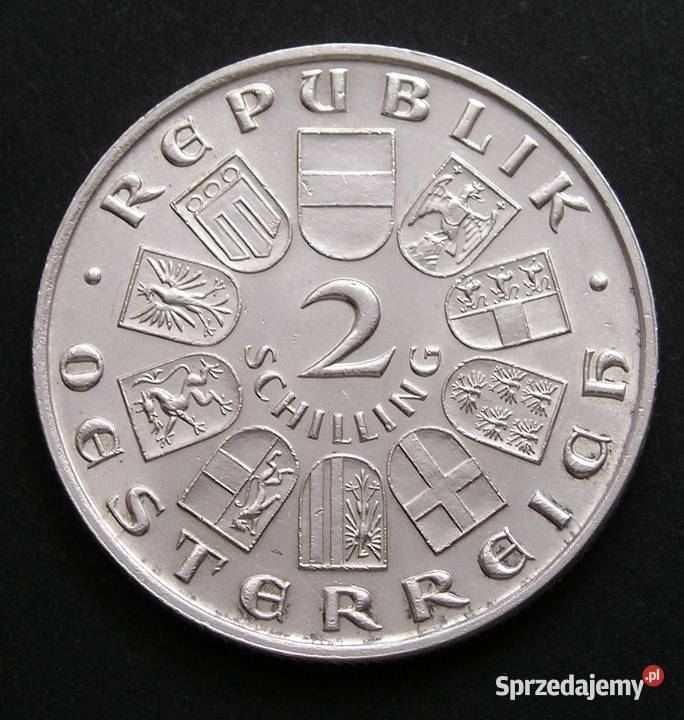 Austria 2 schilling 1930 VOGELWEIDE srebro Łódź