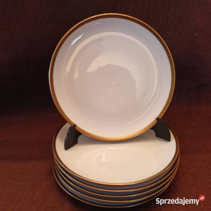 Talerze deserowe ESCHENBACH 6 os Porcelana i szkło Mikołów sprzedam