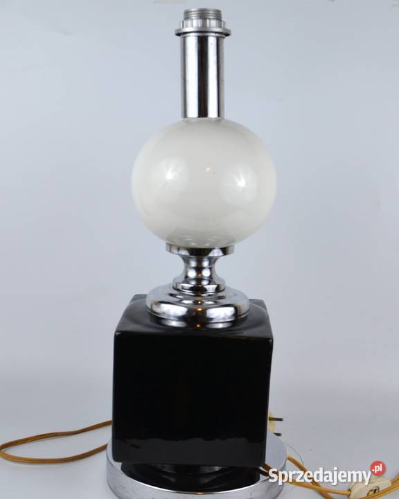 Lampa stołowa ceramika chrom Maison Barbie Pozostałe