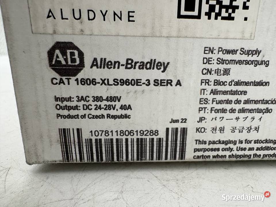 Allen Bradley CAT 1606XLS960E3 Power Supply 40A Warszawa sprzedam