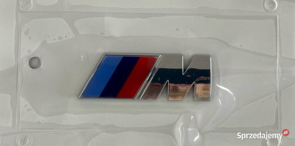 NOWE logo MPOWER m power emblemat 80x30 srebrny Motoryzacja Zamość