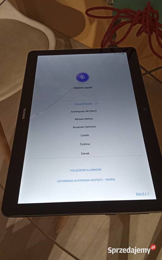Sprzedam Uszkodzony Tablet Huawei Zablokowany kujawsko-pomorskie Golub-Dobrzyń