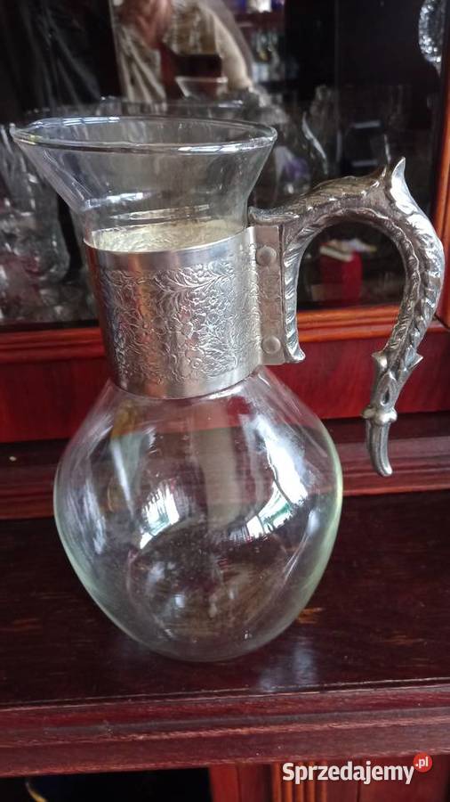 Dzbanek w srebrzone oprawie Warszawa sprzedam
