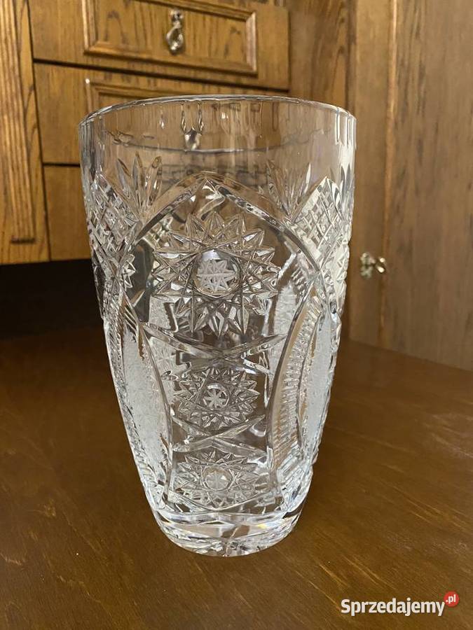 Kryształ z PRL Duża Bomboniera Stargard