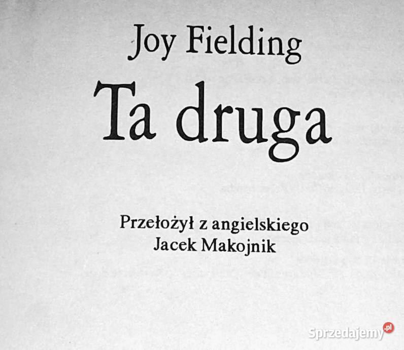 Ta druga Joy Fielding Pozostałe Chełm