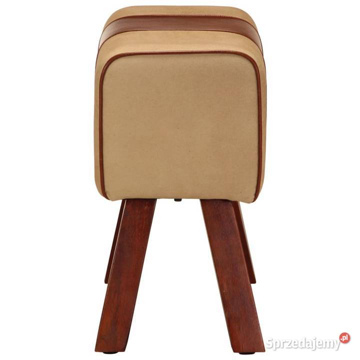 vidaXL Kozioł gimnastyczny brązowy skóra Warszawa sprzedam