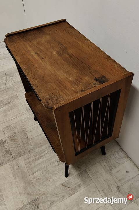 stolik radiowy PRL żyłki patyczak vintage design Radomsko