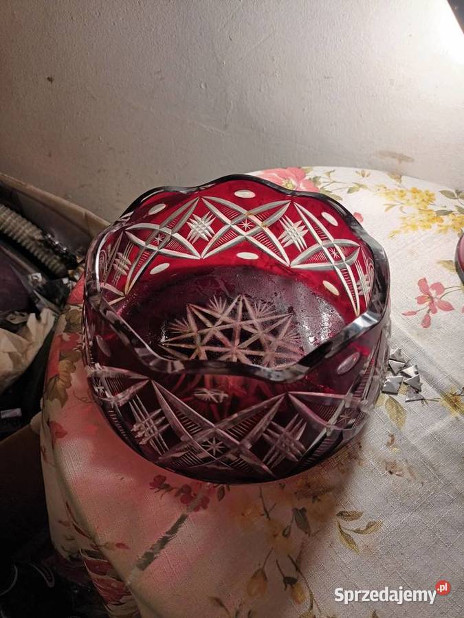 Misa I wazon szklany ręcznie szlifowany Bielsko-Biała