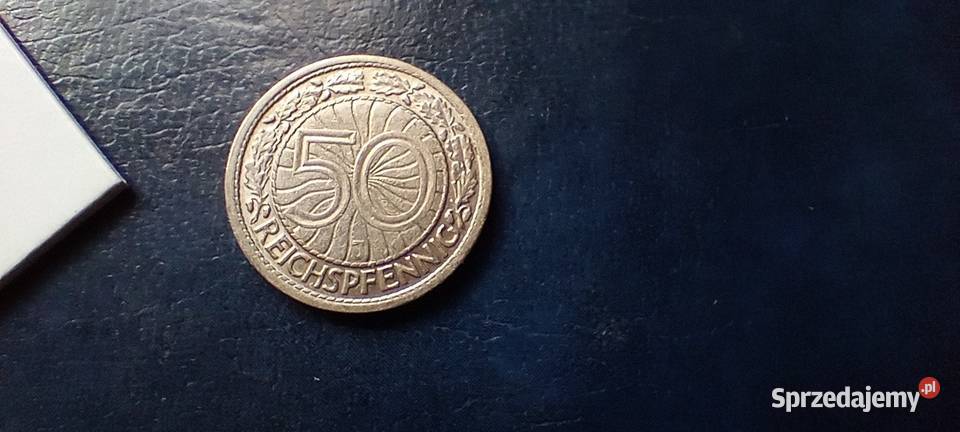 Stare monety 50 fenig 1928 J Niemcy podkarpackie