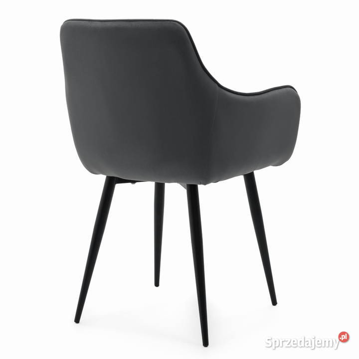 Szare Krzesło Tapicerowane Quattro Wysyłka 24H Tarchały Małe